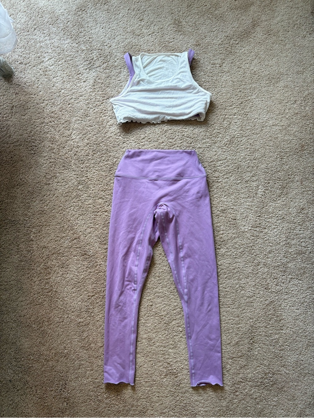 SET Active x Parke formcloud lilac workout set